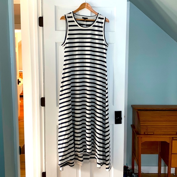 NWT J.Crew Asymmetrical Maxi Dress LT - Picture 4 of 11